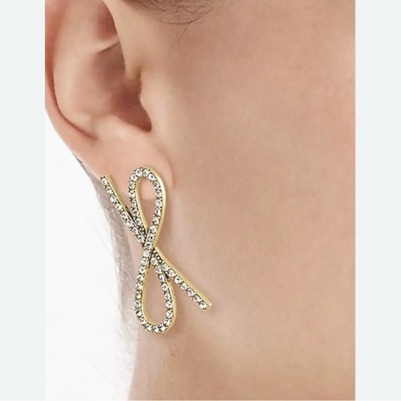 J. Crew Multicolor Sparkle Bow Earrins - Picture 2 of 5